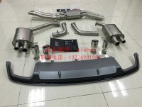 奧迪A7改S7后唇+RES排氣