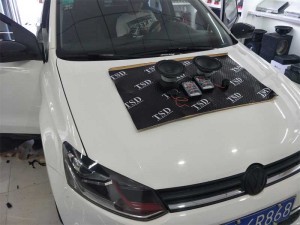 西寧大眾POLO美國(guó)卡頓汽車音響改裝案例【精藝精】