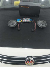 西寧大眾速騰美國(guó)卡頓汽車音響改裝案例【精藝精】