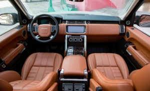 路虎攬勝運(yùn)動(dòng)內(nèi)飾改裝升級(jí)大氣黃褐色真皮內(nèi)飾