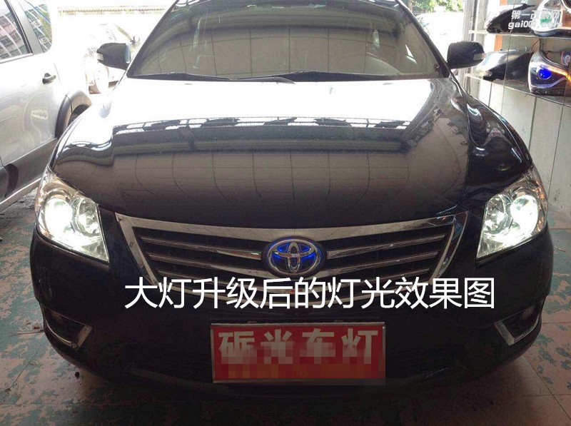 廣州改車燈 豐田凱美瑞大燈升級海拉5雙光透鏡飛利浦套裝