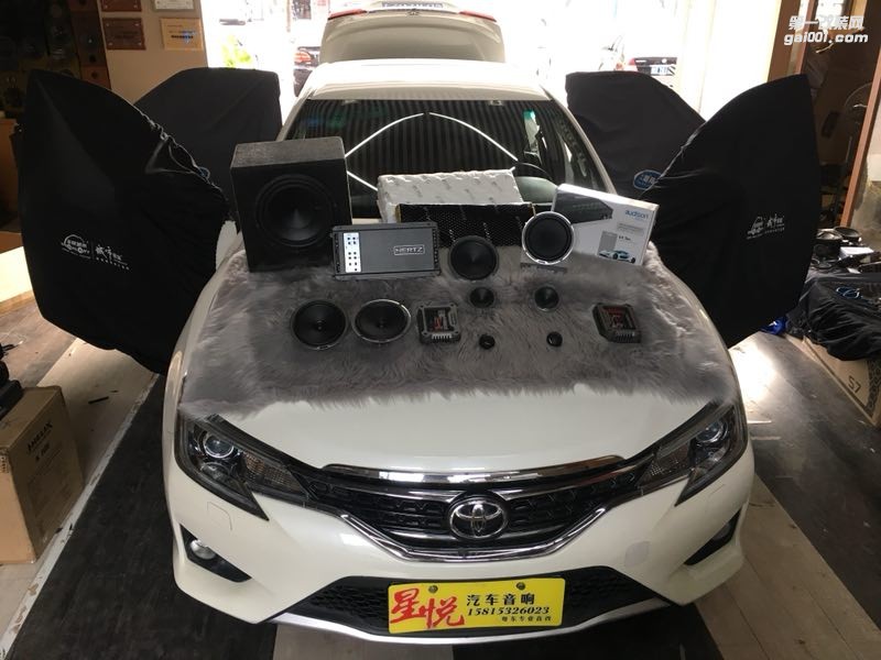 汕頭市星悅汽車音響改裝豐田銳志那些年我們一起追過的音樂改裝三分頻意大利赫茲十五周年喇叭
