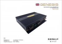 GENESIS英国创世纪G2汽车功放2声道车载功放G类二声道功放推喇叭