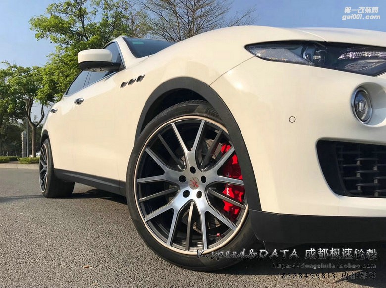 瑪莎拉蒂levante 定制21寸鍛造輪轂裝車案例