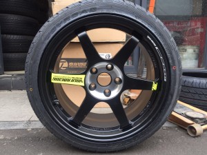 本田神車新思域 升級18寸TE37 單片鍛造輪轂