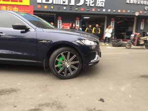 捷豹F-PACE升級運動輪轂 21寸私人定制鍛造輪轂成都輪轂改裝店