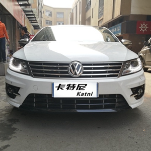 成都大眾新CC改裝排氣碳纖前唇后唇尾翼