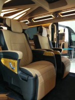 奔驰V260内饰改装航空座椅、钻石顶棚