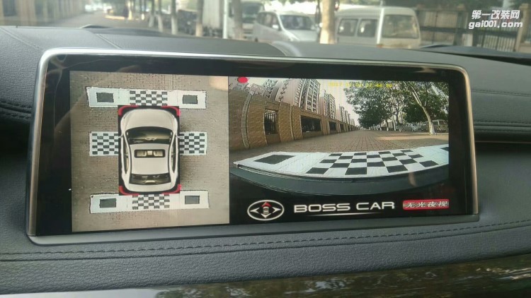 【西安億之星】寶馬X6改裝360度全景倒車系統(tǒng)