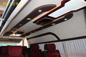 豐田海獅內(nèi)飾升級(jí)電視小吧臺(tái)定制航空座椅丨西安合正