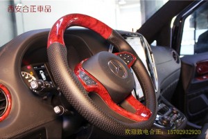 奔馳威霆內(nèi)飾改裝方向盤(pán)座椅真皮包覆桃木內(nèi)飾九件套「西安合正」