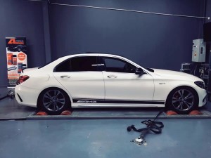 奔馳C200L刷寫ACR二階ECU程序馬力機(jī)實(shí)測(cè)