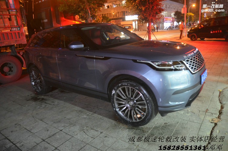 成都極速鄧鄧 路虎星脈改裝21寸定制鍛造輪轂裝車案例