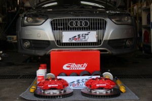 大宇車迷站 奧迪A4 ALLROAD改裝AP9040剎車+bilstein B12避震套裝