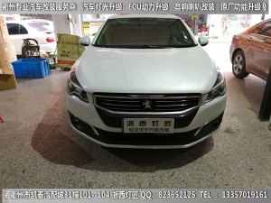 衢州標(biāo)致508大燈改裝升級(jí)海拉5透鏡 ECU動(dòng)力升級(jí)