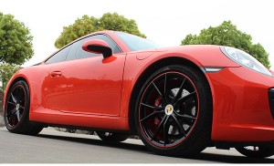 保時捷911輪轂改雙色烤漆 愛車更出彩