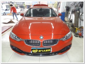 寶馬428i改裝M-performance單邊雙出尾段排氣