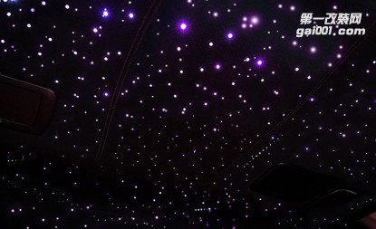 寶馬5系改裝麂皮絨星空頂，DIY你的穹蒼之頂