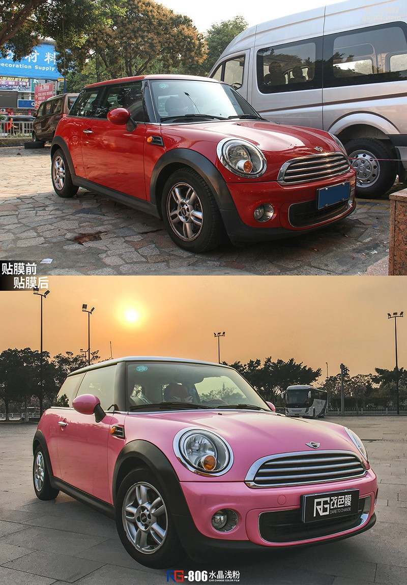 寶馬MINI汽車改色貼膜 英國RG瑞集改色膜