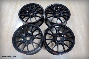 RAYS 2X7 鋼琴黑油漆翻新完成