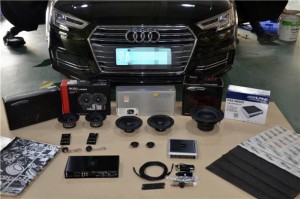 奧迪A4改裝ETON和ARC汽車音響 阿爾派DSP處理器
