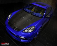 保時捷帕拉梅拉Panamera970改裝mansory碳纖維機蓋 老款寬體套件