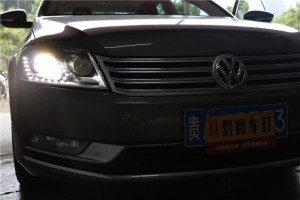 邁騰改燈 貴陽哪里可以改邁騰大燈 貴陽邁騰前大燈升級海拉五雙光透鏡 【貴陽邁騰車燈改裝】