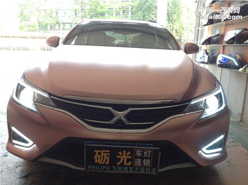 廣州汽車改燈 豐田銳志車燈升級(jí)海拉5雙光透鏡飛利浦氙氣套餐
