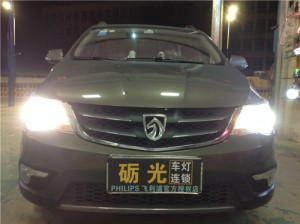 汽車大燈改裝 寶駿730大燈升級海拉5雙光透鏡華科安定器+惡魔眼
