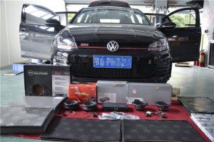 這是我們隔音的樣子 武漢大眾GTI隔音施工案例