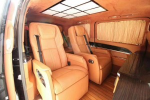 新威霆v260唯雅諾內(nèi)飾電動航空按摩座椅門改裝