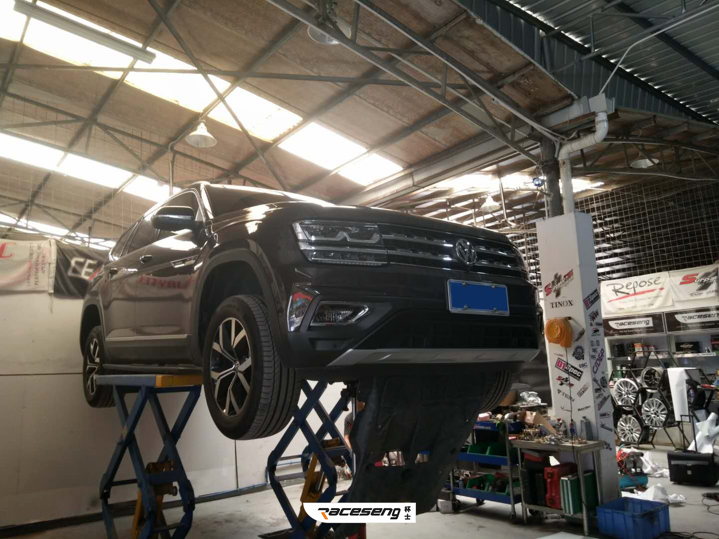 大眾途昂改裝瑞森raceseng底盤杯士強化底盤副車架襯套
