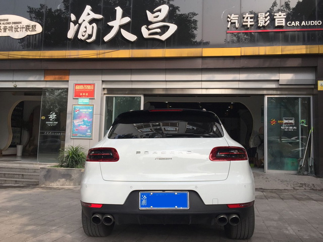 重慶汽車音響改裝哪家好？保時捷Macan汽車音響改裝德國零點三分頻 重慶渝大昌