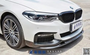 18款寶馬5系530 M運(yùn)動(dòng)套裝改裝碳纖維前擾流板