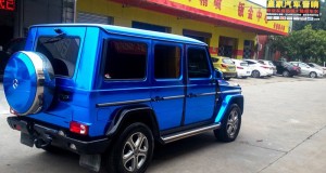 奔馳G500車身改色——郴州市皇家音響