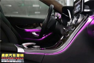 奔馳12色呼吸式氛圍燈——郴州市皇家音響