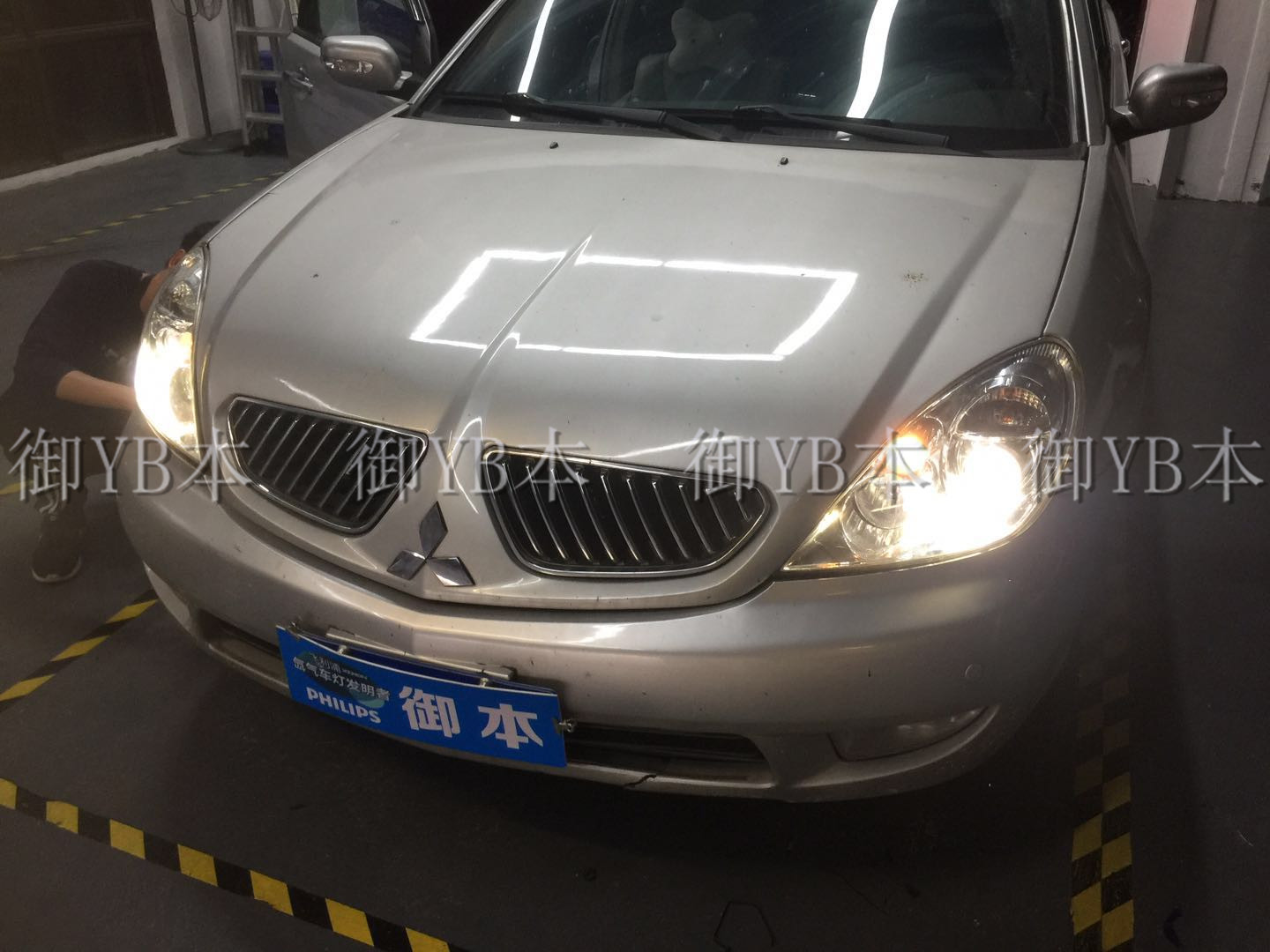 汽車氙氣大燈的改裝，三菱戈藍升級完成