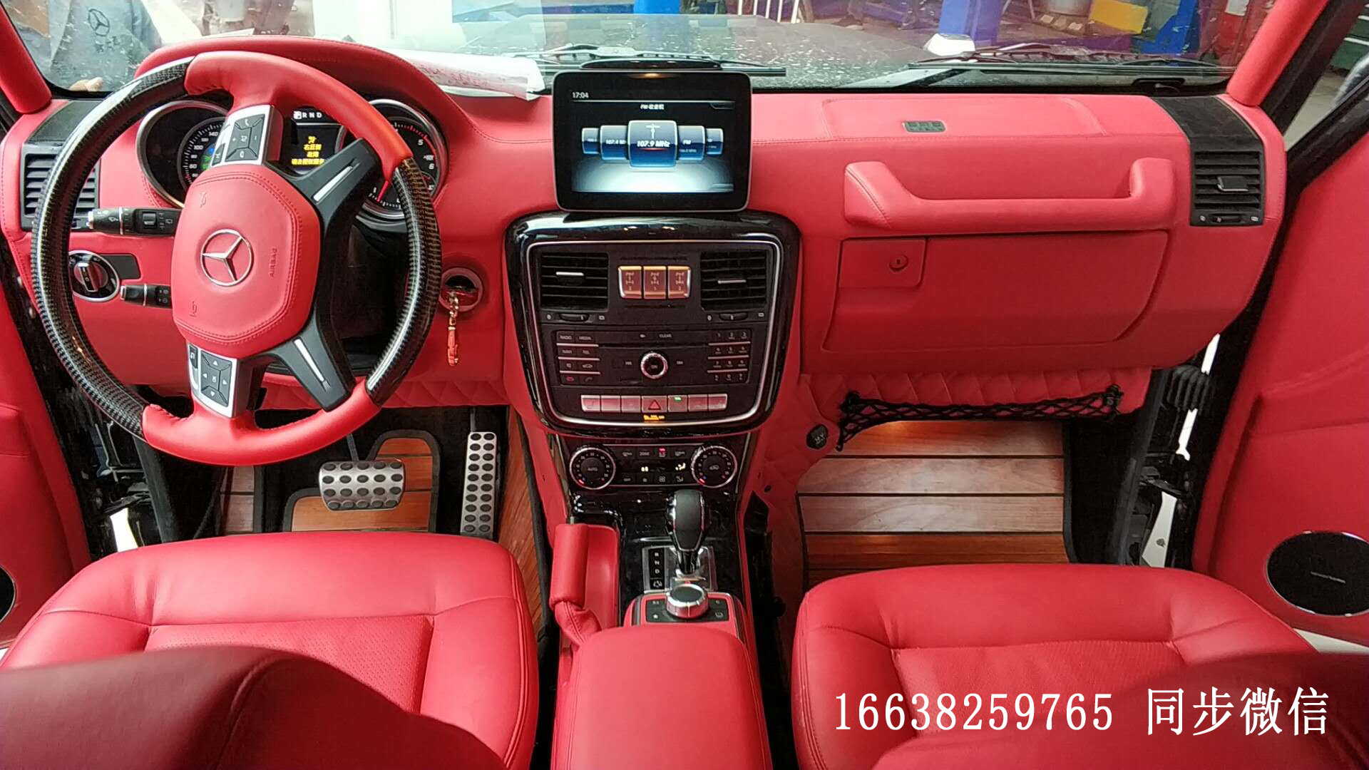 奔馳G350 改臺(tái)灣BP-II排氣  巴博斯輪轂  前六后四剎車  內(nèi)飾
