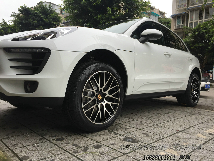 保時捷macan 改裝20寸迪威特鍛造輪轂裝車