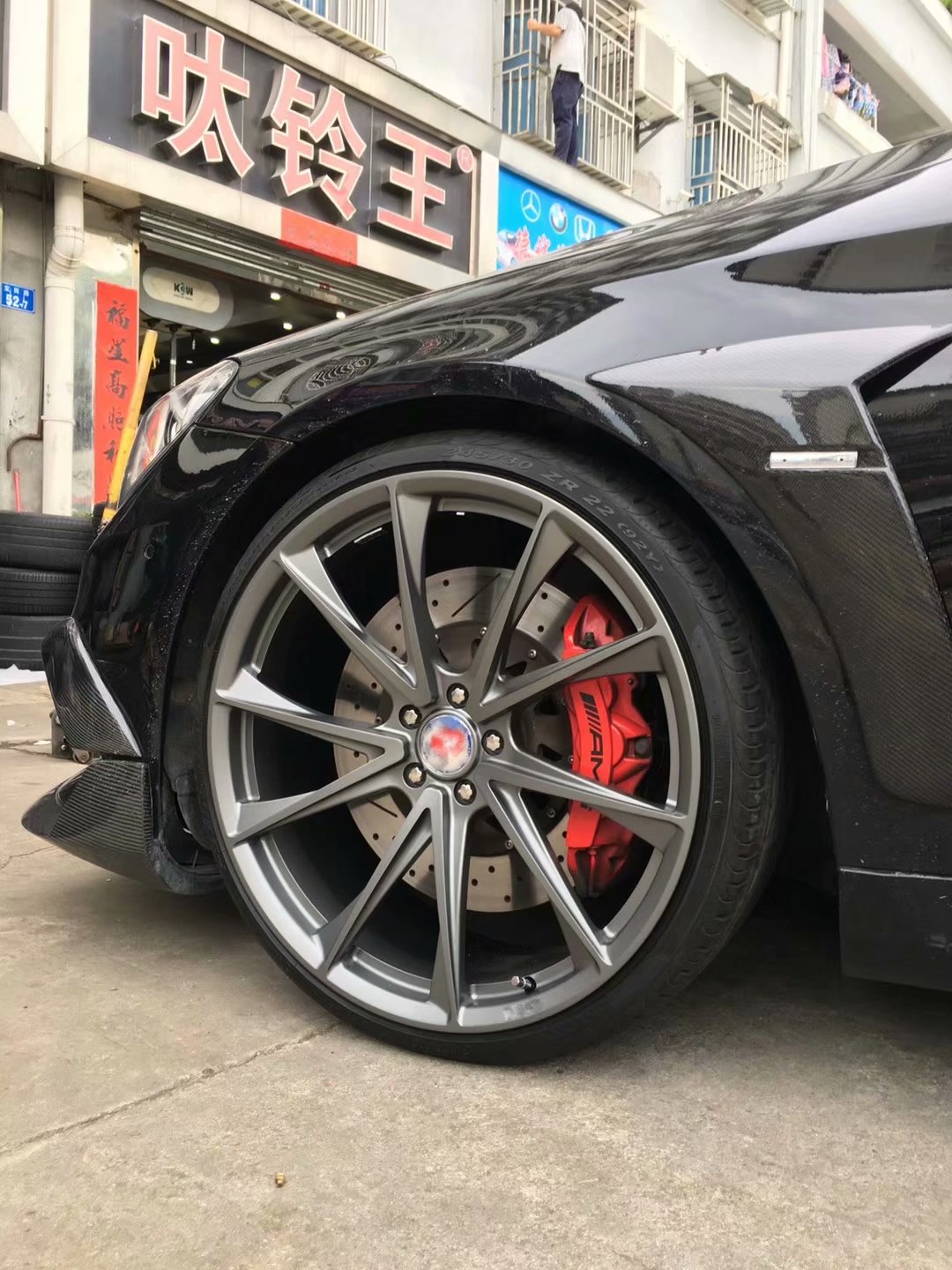 奔馳S ，換 私人定制鍛造 22寸 完工！