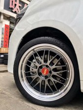 埃爾法，換 全新 BBS LM ? 米其林 完工