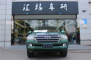 長沙車身改色貼膜 豐田全車改色啞光軍綠 美國3M改色膜