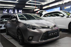 長沙車身貼膜 豐田雷凌全車改色電光棕灰 美國Teckwrap改色膜