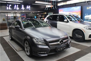 湖南車身改色貼膜 奔馳全車改色電光深灰 美國Teckwrap改色膜