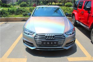 長沙汽車改裝貼膜 奧迪改色星空彩虹銀 美國禿鷹Teckwrap改色膜