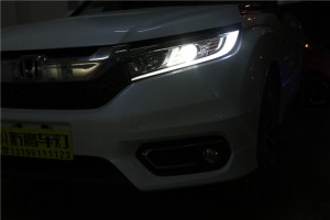 冠道大燈不亮 貴陽冠道改燈 車燈改裝海拉五雙光透鏡歐司朗氙氣燈 黔鷹車燈