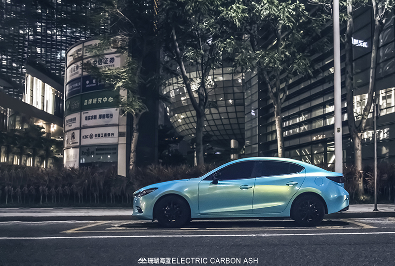 馬自達(dá)昂科賽拉貼膜改色珊瑚海藍(lán) 南森汽車(chē)改色貼膜總店出品