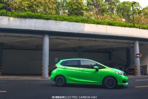 本田飛度貼膜改色珊瑚金綠 南森汽車改色貼膜加盟店出品