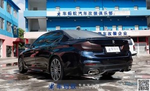 18款寶馬5系530改裝M550I方口排氣帶閥門跑車聲浪