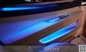 13款寶馬740改裝升級(jí)八色氛圍燈（180813）